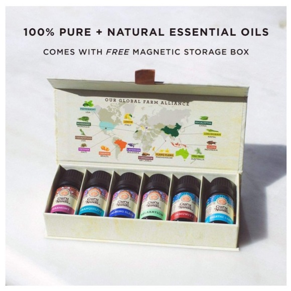 GURU NANDA ESSENTIAL OIL PACK OF TOP 6 BLENDS - Picture 2 of 3